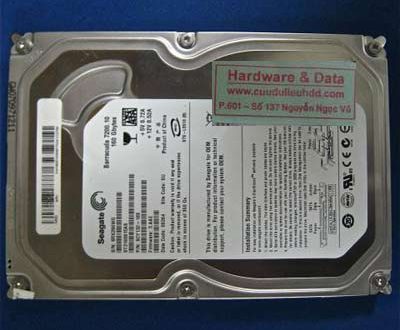 lấy lại dữ liệu Seagate 160GB