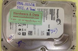 Cứu dữ liệu ổ cứng Seagate 500GB