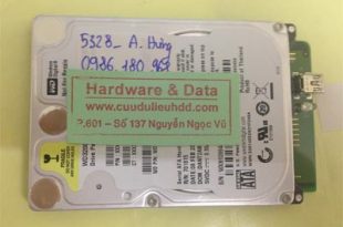 Phục hồi dữ liệu ổ cứng Western 320GB