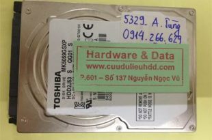 Cứu dữ liệu ổ cứng Toshiba 500GB