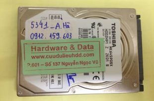 Lấy lại dữ liệu ổ cứng Toshiba 640GB chết cơ