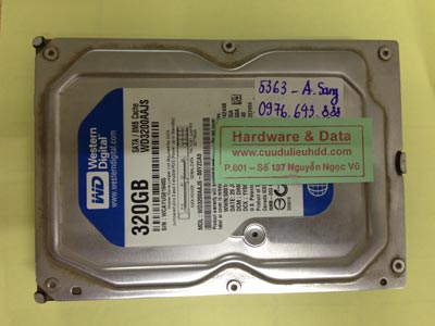 Khôi phục dữ liệu ổ cứng Western 320GB