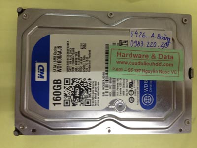 Phục hồi dữ liệu ổ cứng Western 160GB