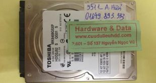 Khôi phục dữ liệu ổ cứng Toshiba 540GB