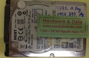 Cứu dữ liệu ổ cứng Hitachi 250GB đầu từ lỗi