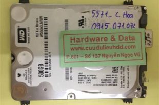 Cứu dữ liệu ổ cứng Western 500GB đầu từ lỗi