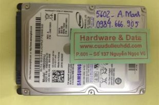 Phục hồi dữ liệu ổ cứng Samsung 320GB