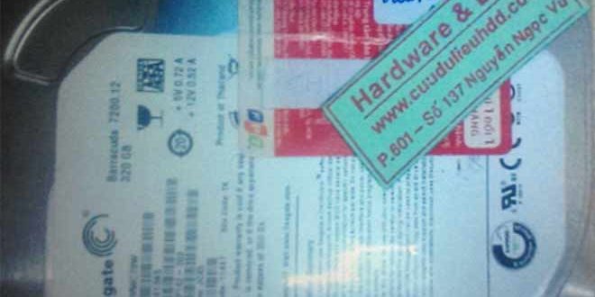 13-9-2017 ổ cứng HDD Seagate desktop 320GB hỏng đầu từ