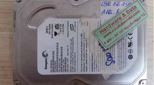 18-07-2017 ổ HDD Seagate 160GB bị chết cơ