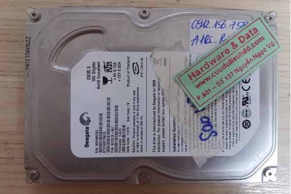 18-07-2017 ổ HDD Seagate 160GB bị chết cơ