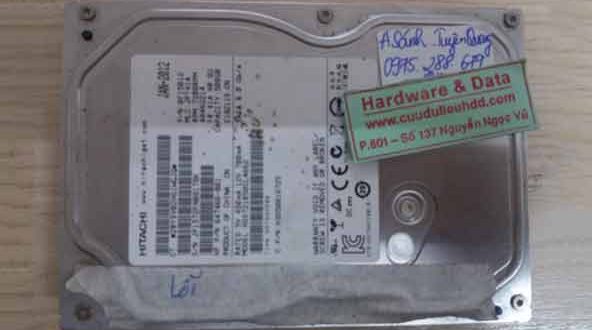 22-09-2017 ổ cứng Hitachi 500GB bị chết cơ