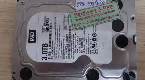 22-09-2017 ổ cứng Western 3TB bị chết cơ