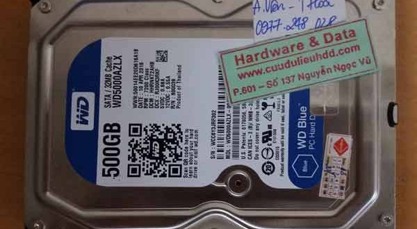 27-09-2017-HDD Western 500BG bị chết cơ