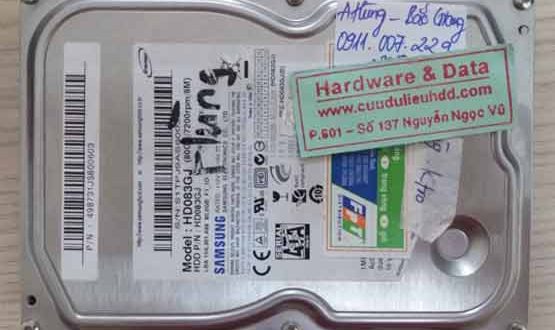 27-9-2017 ổ cứng Samsung 80GB bị hỏng cơ