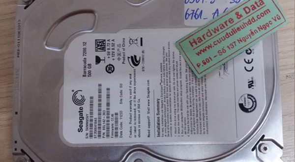 6761 ổ cứng seagate 500gb bị mất dữ liệu do virus