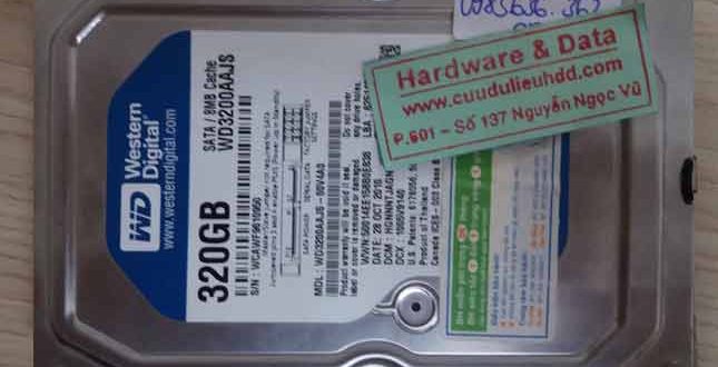 6777 ổ cứng Western 320GB hỏng cơ