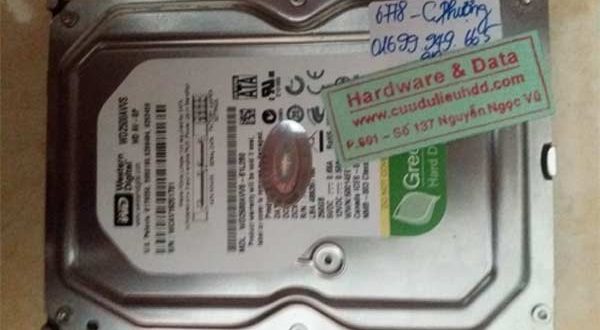 6778 ổ HDD Western 250GB lỗi đầu từ