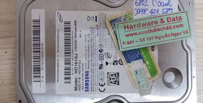 6803 ổ cứng Desktop Samsung 160GB bị chết cơ