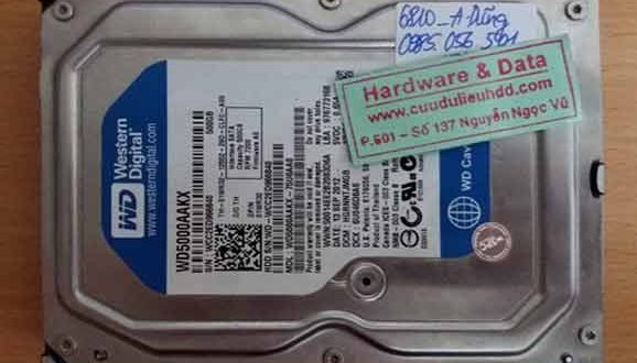 6810 ổ cứng desktop Western 500GB bị lỗi đầu từ