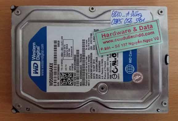 6810 ổ cứng desktop Western 500GB bị lỗi đầu từ