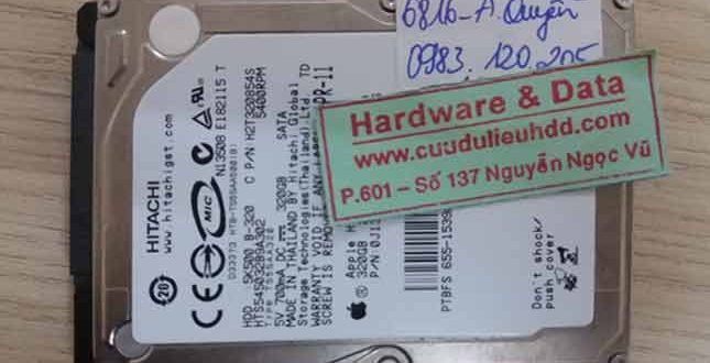 6816 ổ cứng Hitachi 320GB đòi format