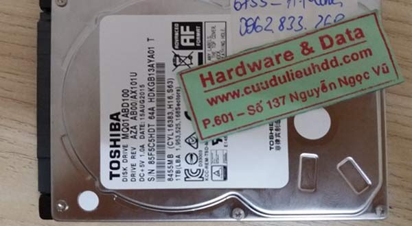Ổ cứng Toshiba bị bad nặng