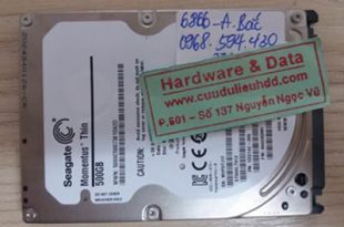 6866 HDD Seagate 500GB bị hỏng đầu từ