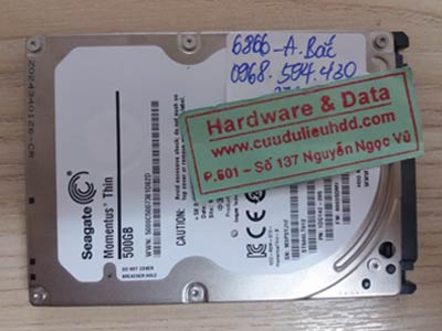 6866 HDD Seagate 500GB bị hỏng đầu từ