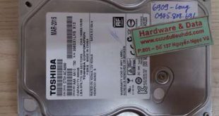 6909 HDD Toshiba 500GB bị lỗi đầu đọc