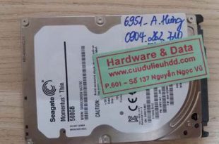 6951ổ cứng Seagate 500GB bị hỏng 1/2 đầu từ