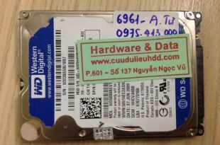 6961 ổ cứng Western 500Gb bị chết cơ