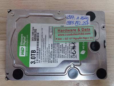 6989 ổ cứng Western 3TB lỗi đầu từ