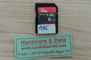 thẻ nhớ 8GB đòi format