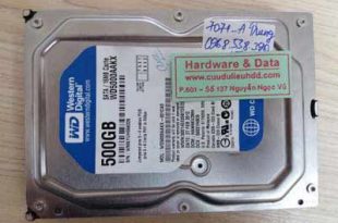 7071 HDD Western 500GB hỏng đầu từ