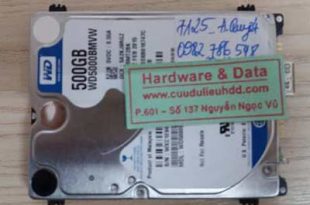 7125 HDD Western 500GB hỏng 1/3 đầu từ