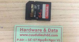 thẻ nhớ Sandisk 64Gb đòi format