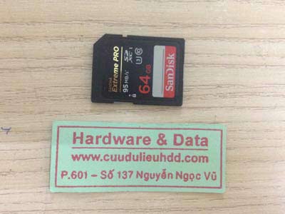 thẻ nhớ Sandisk 64Gb đòi format