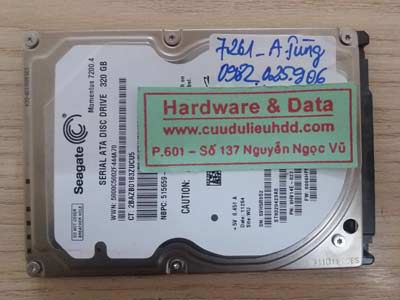 7261 Seagate 320GB bị format