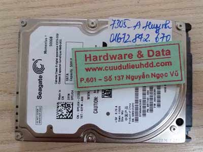 7305 Seagate 500gb hỏng đầu từ