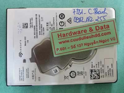 7331 Seagate 1TB hỏng đầu từ