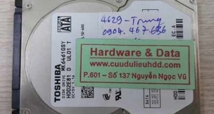 khôi phục dữ liệu Toshiba 640GB